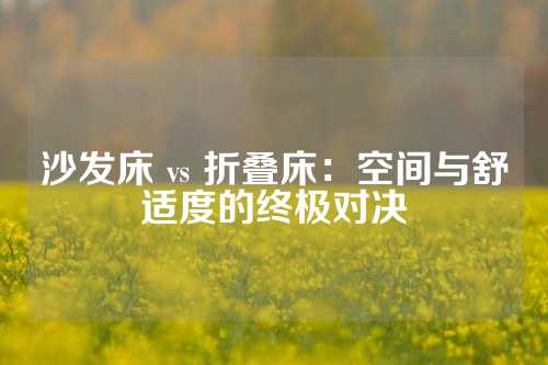 沙发床 vs 折叠床：空间与舒适度的终极对决