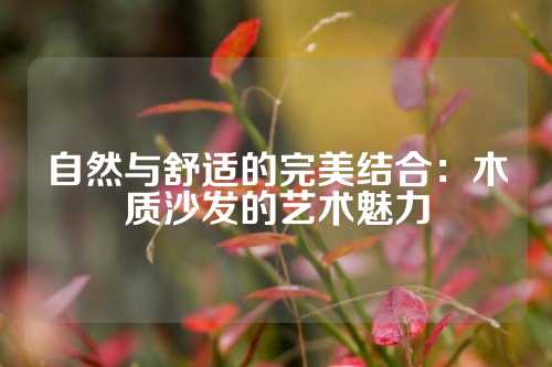 自然与舒适的完美结合：木质沙发的艺术魅力