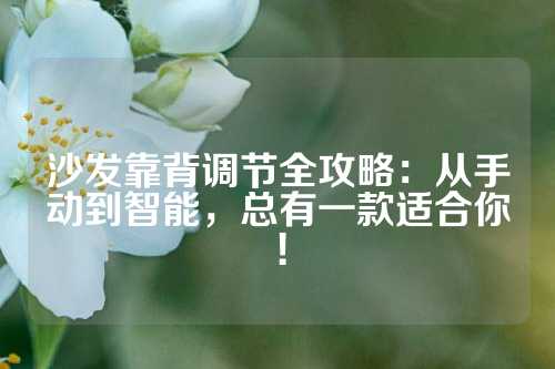 沙发靠背调节全攻略：从手动到智能，总有一款适合你！