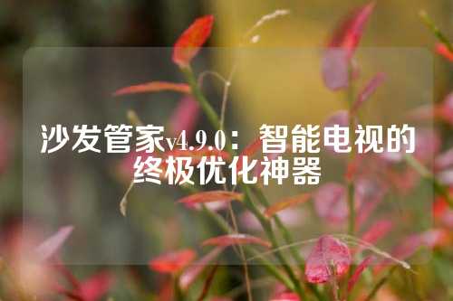 沙发管家v4.9.0：智能电视的终极优化神器