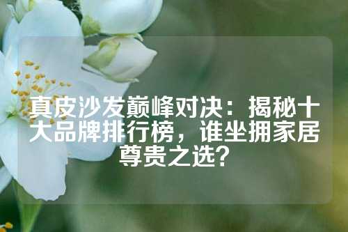 真皮沙发巅峰对决：揭秘十大品牌排行榜，谁坐拥家居尊贵之选？