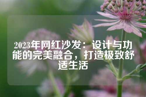 2023年网红沙发：设计与功能的完美融合，打造极致舒适生活