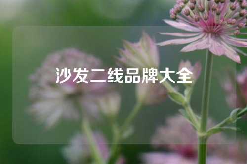 沙发二线品牌大全