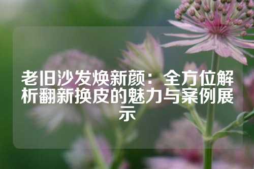 老旧沙发焕新颜：全方位解析翻新换皮的魅力与案例展示