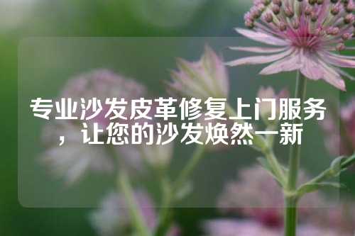 专业沙发皮革修复上门服务，让您的沙发焕然一新