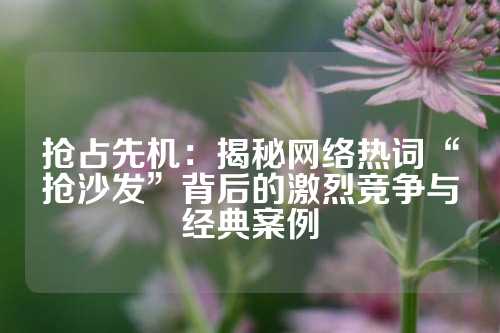 抢占先机：揭秘网络热词“抢沙发”背后的激烈竞争与经典案例
