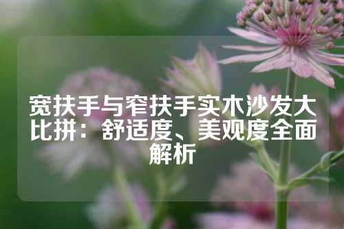 宽扶手与窄扶手实木沙发大比拼：舒适度、美观度全面解析