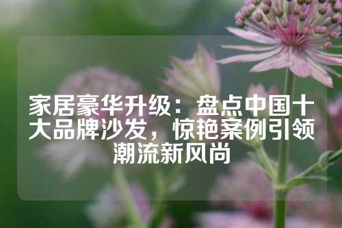 家居豪华升级：盘点中国十大品牌沙发，惊艳案例引领潮流新风尚
