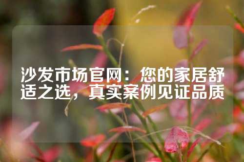 沙发市场官网：您的家居舒适之选，真实案例见证品质