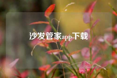 沙发管家app下载
