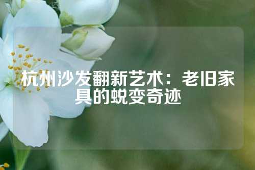 杭州沙发翻新艺术：老旧家具的蜕变奇迹