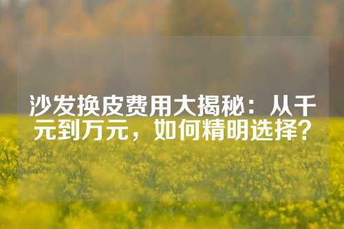 沙发换皮费用大揭秘：从千元到万元，如何精明选择？