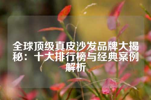 全球顶级真皮沙发品牌大揭秘：十大排行榜与经典案例解析