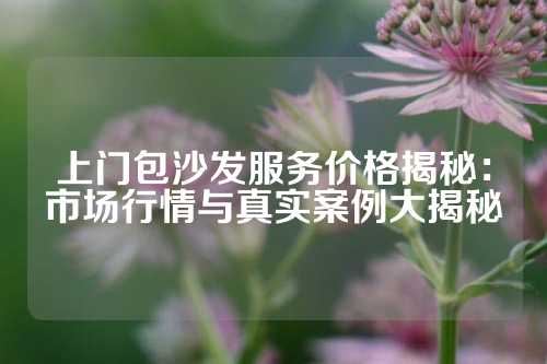上门包沙发服务价格揭秘：市场行情与真实案例大揭秘