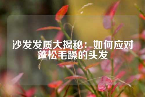 沙发发质大揭秘：如何应对蓬松毛躁的头发