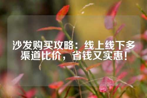 沙发购买攻略：线上线下多渠道比价，省钱又实惠！