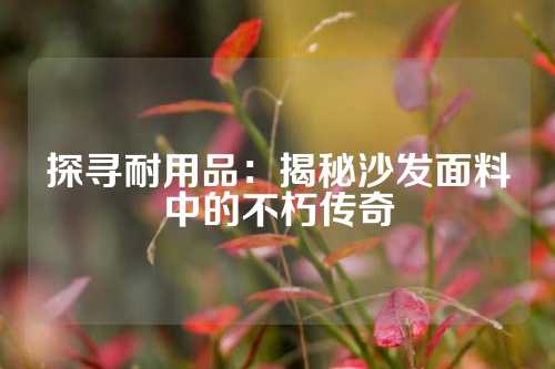 探寻耐用品:揭秘沙发面料中的不朽传奇
