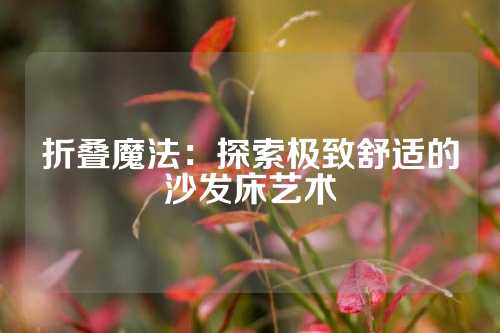 折叠魔法：探索极致舒适的沙发床艺术