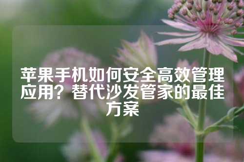 苹果手机如何安全高效管理应用?替代沙发管家的最佳方案